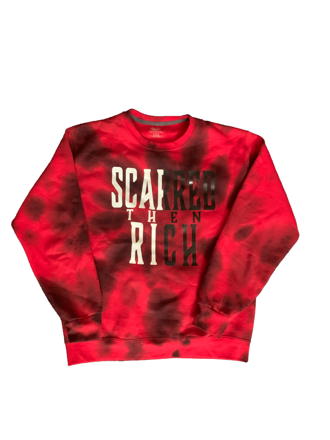 Black & Red Dyed Black Scarred Then Rich Crew