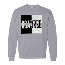 Load image into Gallery viewer, Black &amp; White Scarred Split Crewneck Sweatshirt
