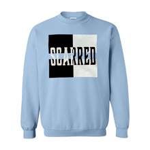 Load image into Gallery viewer, Black &amp; White Scarred Split Crewneck Sweatshirt
