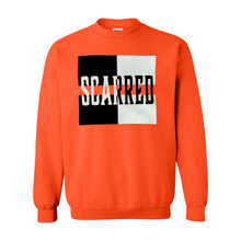 Load image into Gallery viewer, Black &amp; White Scarred Split Crewneck Sweatshirt
