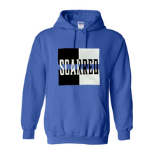 Load image into Gallery viewer, Black &amp; White Scarred Split Hoodie
