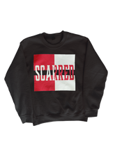 Load image into Gallery viewer, Red &amp; White Scarred Split Sweatshirt
