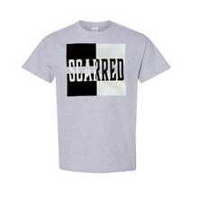 Load image into Gallery viewer, Black &amp; White Scarred Split Tee
