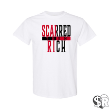 Load image into Gallery viewer, Scarred Then Rich Split Tee
